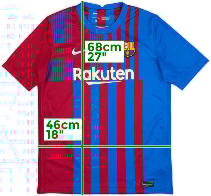 2021-22 Barcelona Home Shirt - 10/10 - (XL.Boys)