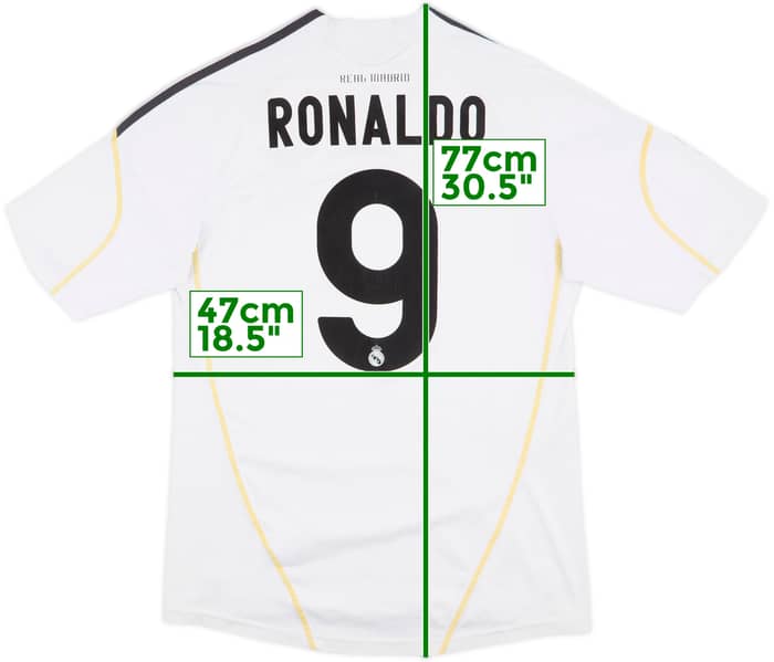 2009-10 Real Madrid Home Shirt Ronaldo #9 - 6/10 - (M)