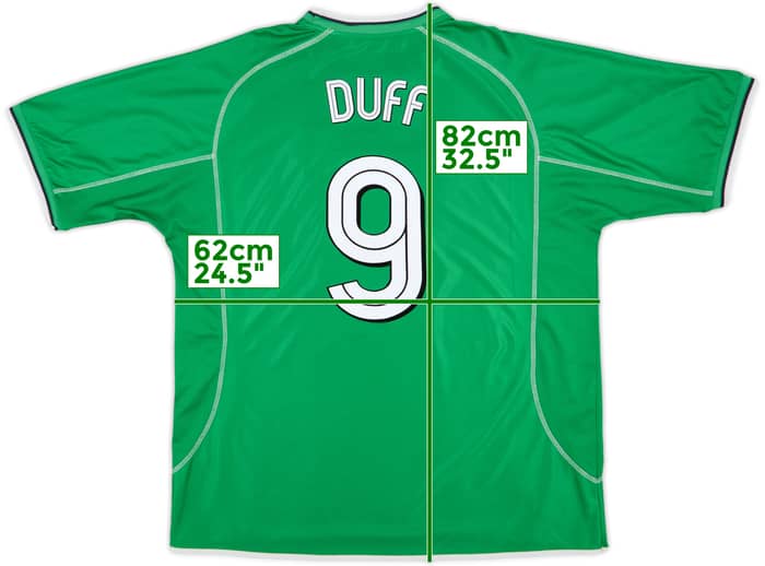 2002-03 Ireland Home Shirt Duff #9 - 8/10 - (XXL)