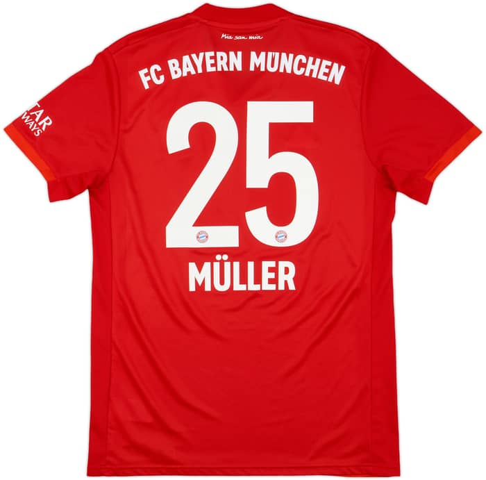 2019-20 Bayern Munich Home Shirt Muller #25 - 9/10 - (M)