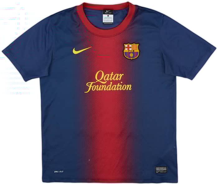 2012-13 Barcelona Basic Home Shirt - 8/10 - (L.Boys)