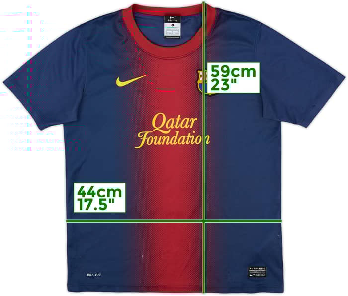2012-13 Barcelona Basic Home Shirt - 8/10 - (L.Boys)