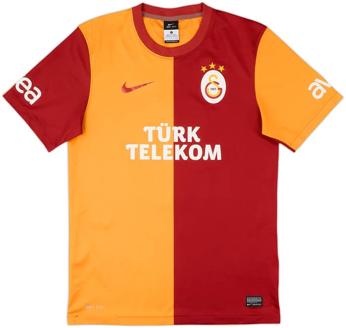 2013-14 Galatasaray Basic Home Shirt Melo #3 - 5/10 - (S)