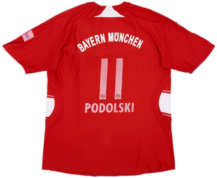 2007-08 Bayern Munich Home Shirt Podolski #11 - 4/10 - (S)