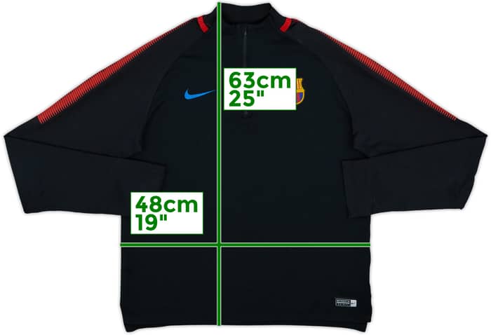 2017-18 Barcelona Nike 1/4 Zip Drill Top - 4/10 - (XL.Boys)