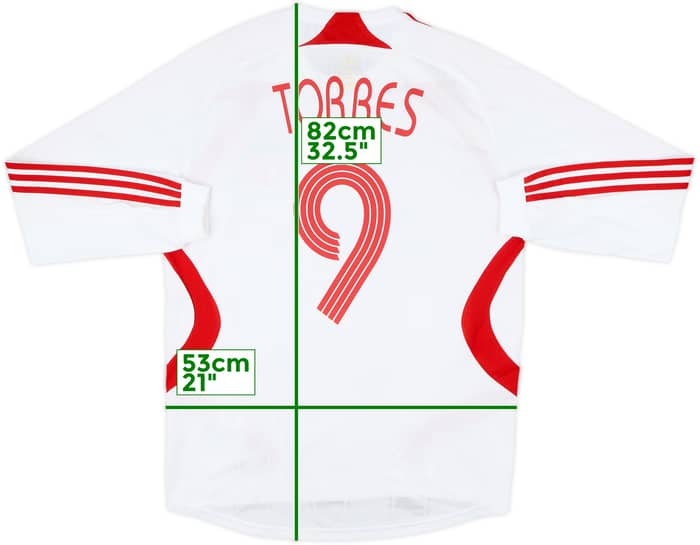 2007-08 Liverpool Away L/S Shirt Torres #9 - 8/10 - (M)