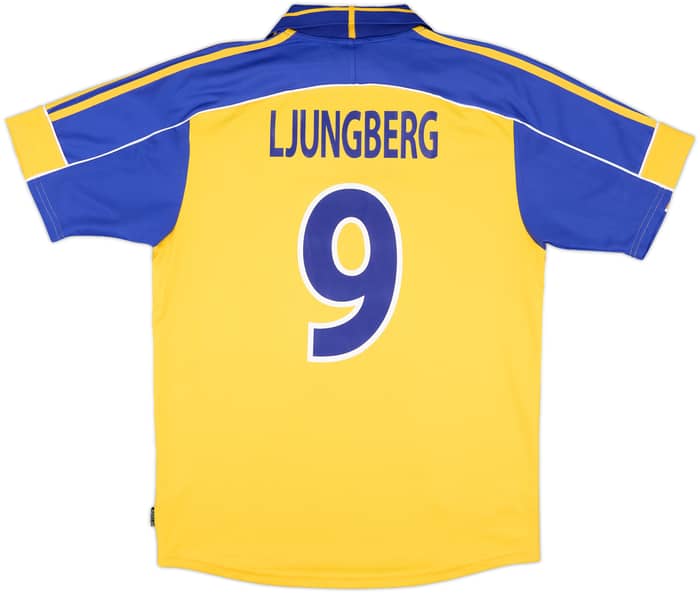 2000-02 Sweden Home Shirt Ljungberg #9 - 8/10 - (M)