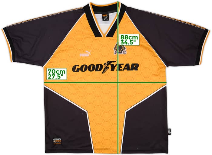 1996-98 Wolves Home Shirt - 6/10 - (XXL)