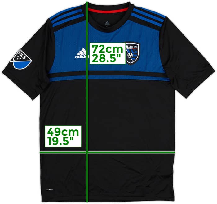 2019-20 San Jose Earthquakes Signed Home Shirt - 9/10 - (XL.Boys)