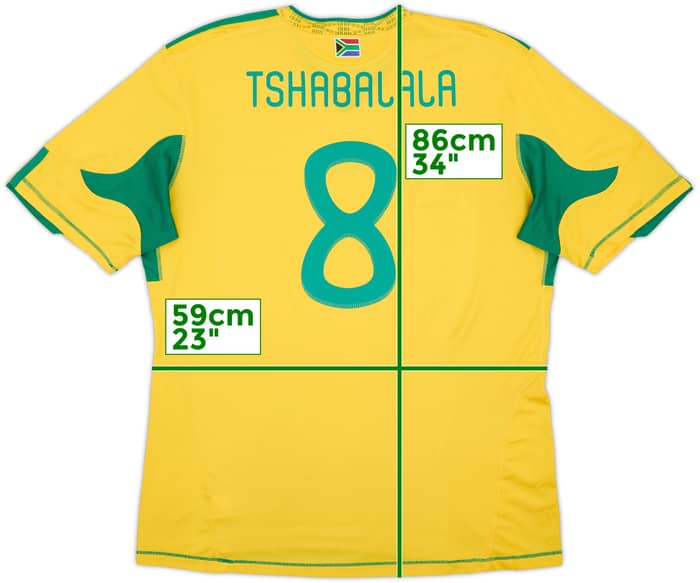 2009-11 South Africa Home Shirt Tshabalala #8 - 4/10 - (XXL)