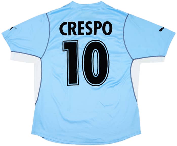 2001-02 Lazio Home Shirt Crespo #10 - 7/10 - (XXL)