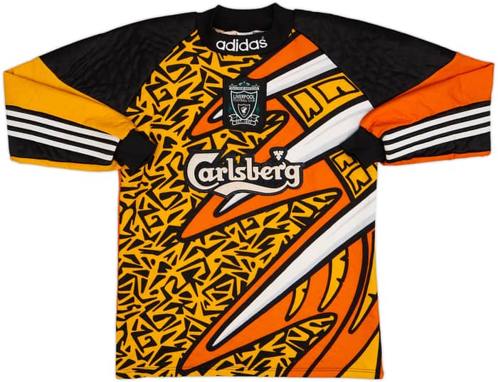 1995-96 Liverpool GK Shirt James #1 - 8/10 - (S)