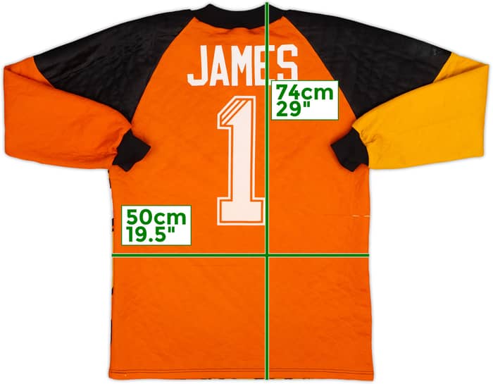1995-96 Liverpool GK Shirt James #1 - 8/10 - (S)