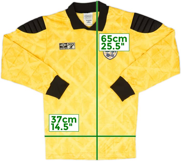 1990-92 England GK Shirt #1 (Shilton) - 9/10 - (S)