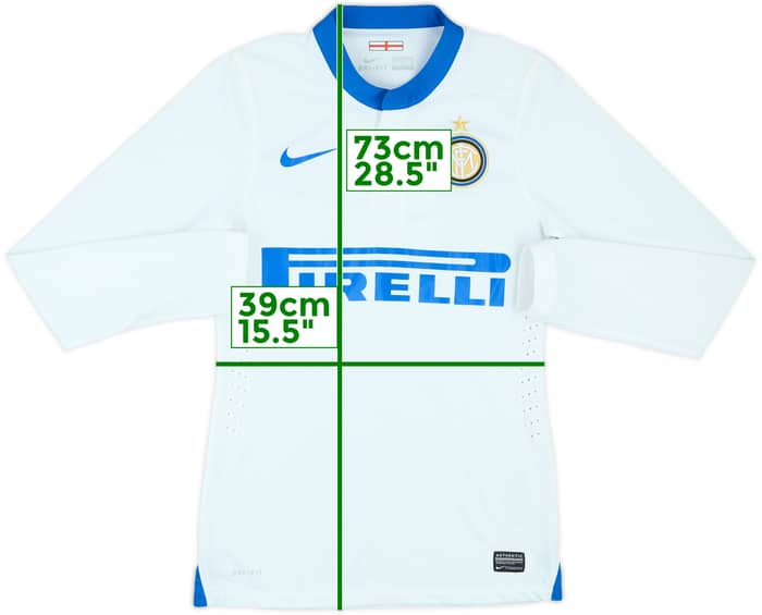 2013-14 Inter Milan Match Issue Away L/S Shirt #6
