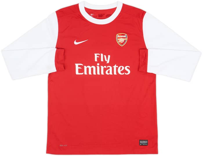 2010-11 Arsenal Home L/S Shirt Fabregas #4 - 6/10 - (XL.Boys)
