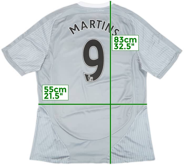 2008-09 Newcastle Third Shirt Martins #9 - 8/10 - (XL)