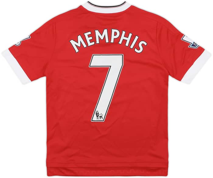 2015-16 Manchester United Home Shirt Memphis #7 - 8/10 - (M.Boys)