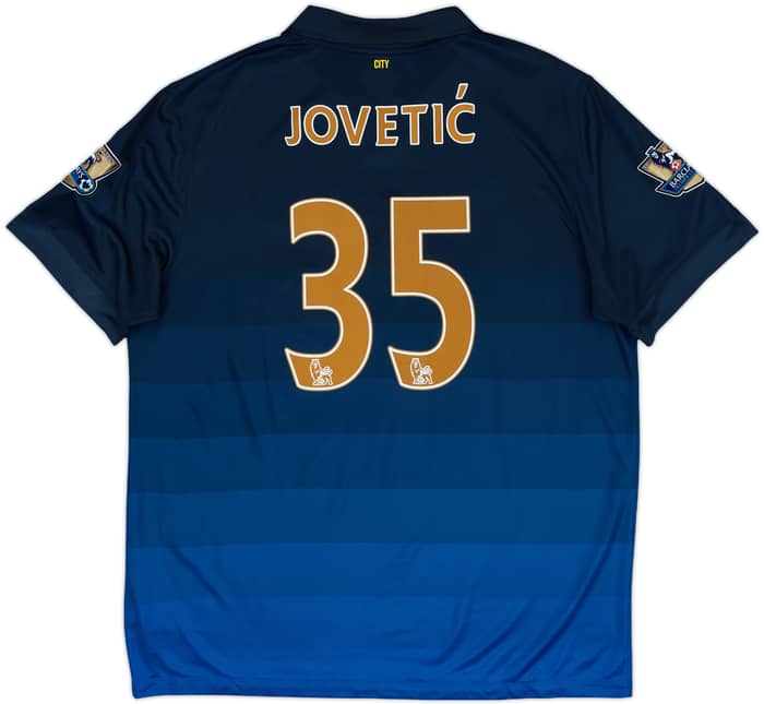 2014-15 Manchester City Away Shirt Jovetic #35 - 7/10 - (XL)