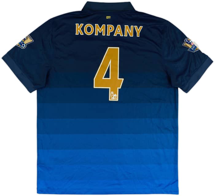 2014-15 Manchester City Away Shirt Kompany #4 - 7/10 - (XL)