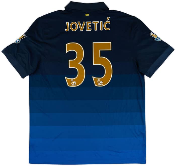 2014-15 Manchester City Away Shirt Jovetic #35 - 8/10 - (XL)