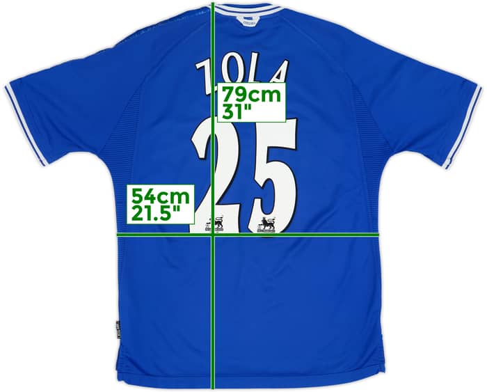 1999-01 Chelsea Home Shirt Zola #25 - 6/10 - (XL)