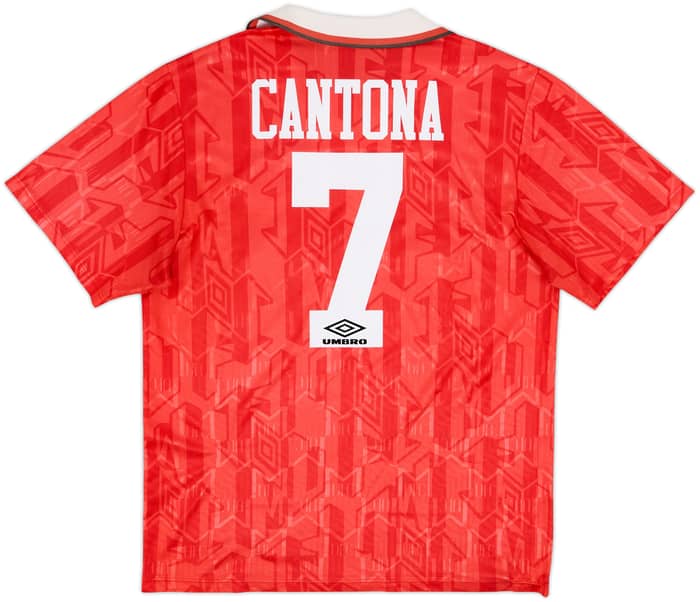 1992-94 Manchester United Home Shirt Cantona #7 - 8/10 - (L)