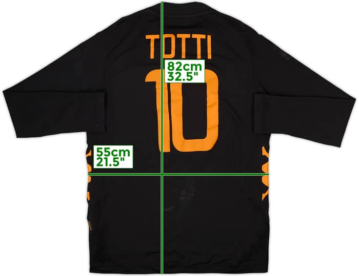 2011-12 Roma Third L/S Shirt Totti #10 - 7/10 - (3XL)
