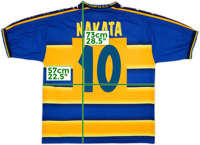 Camiseta de local del Parma 2001-02 Nakata #10 - 8/10 - (M)