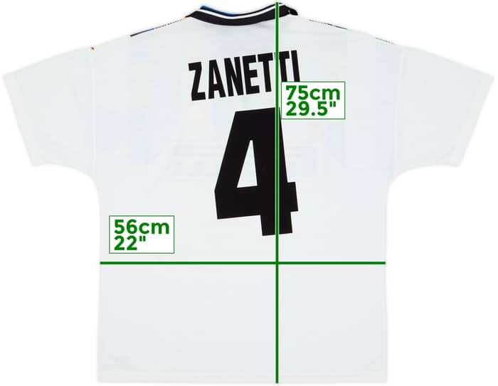 1995-96 Inter Milan Third Shirt Zanetti #4 - 8/10 - (L)