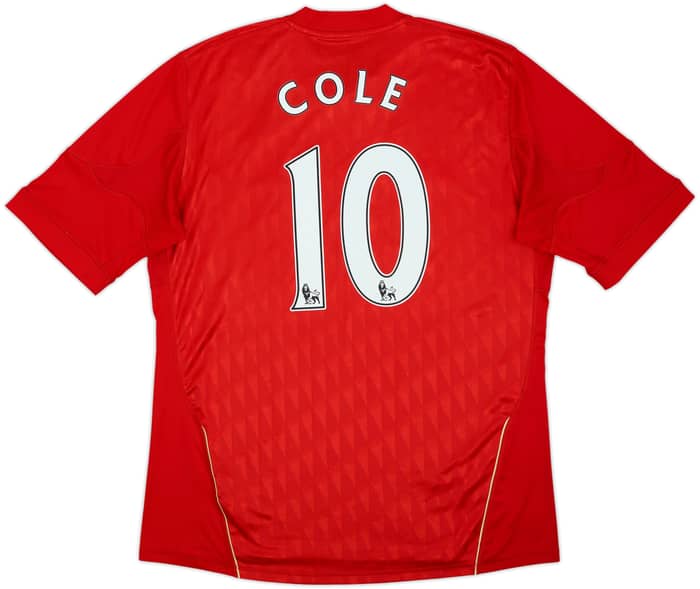 2010-12 Liverpool Home Shirt Cole #10 - 6/10 - (L)