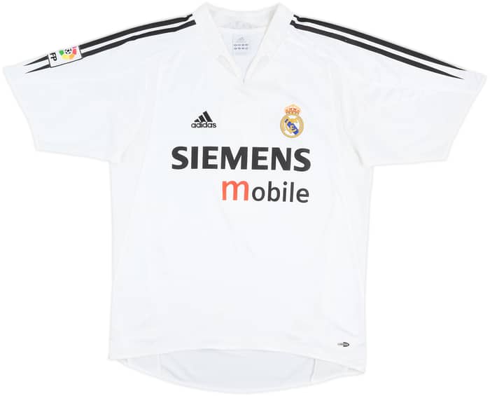 2004-05 Real Madrid Home Shirt Zidane #5 - 7/10 - (M)