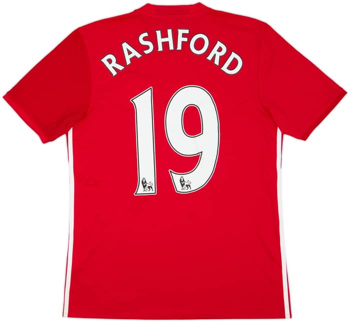 2016-17 Manchester United Home Shirt Rashford #19 - 5/10 - (M)