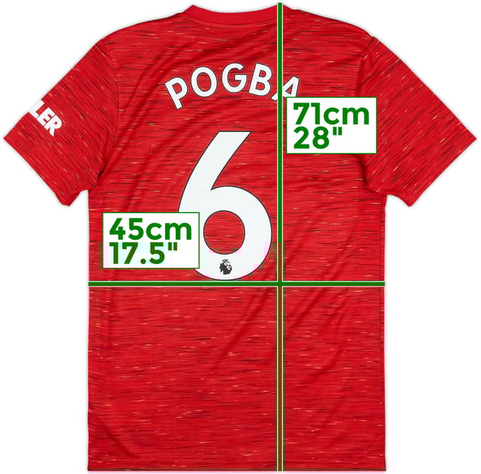 2020-21 Manchester United Home Shirt Pogba #6 - 10/10 - (S)