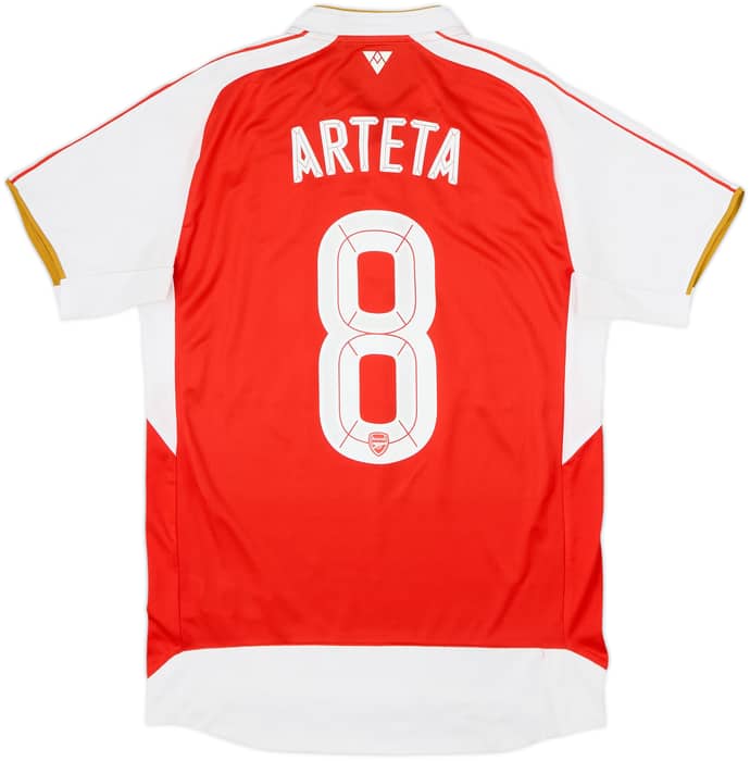 2015-16 Arsenal Camiseta Local Arteta #8 - 8/10 - (M)
