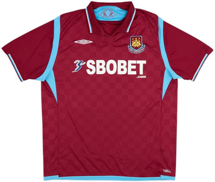 2009-10 West Ham Home Shirt Noble #16 - 8/10 - (XL)