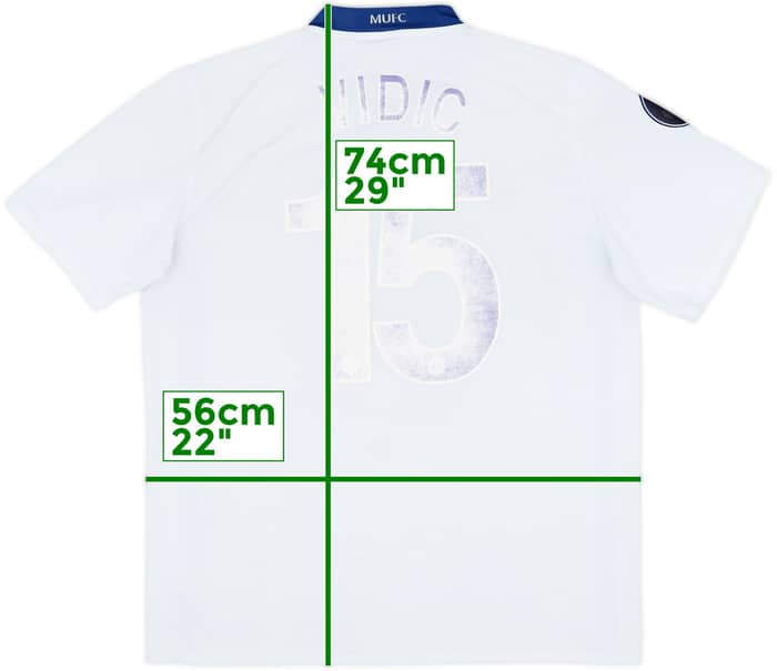 2008-10 Manchester United Away Shirt Vidic #15 - 4/10 - (L)