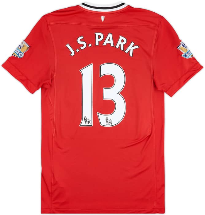 2011-12 Manchester United Home Shirt J.S.Park #13 - 6/10 - (S)