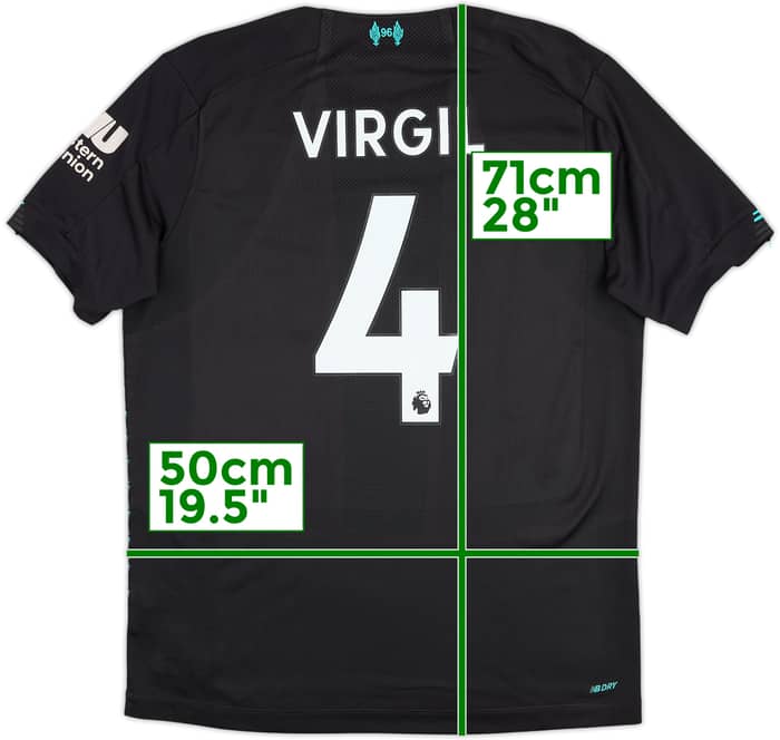 2019-20 Liverpool Third Shirt Virgil #4 - 7/10 - (M)