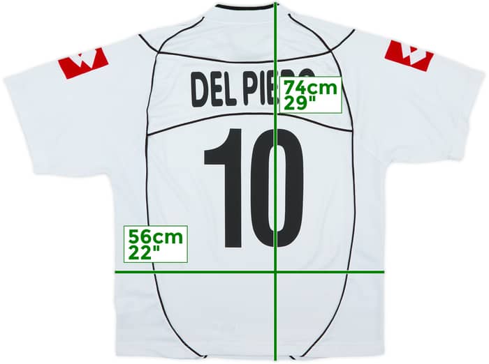 2002-03 Juventus Away Shirt Del Piero #10 - 8/10 - (L)