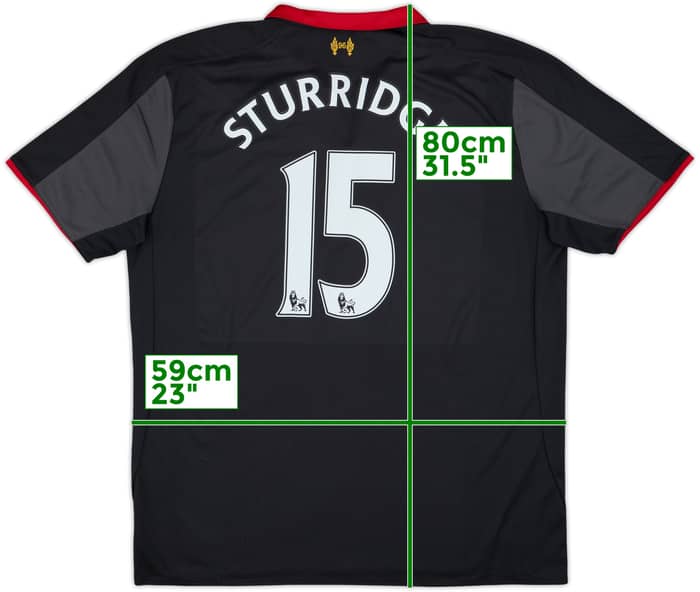 2014-15 Liverpool Third Shirt Sturridge #15 - 7/10 - (XXL)