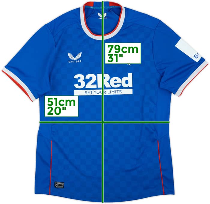 2022-23 Rangers Home Shirt - 7/10 - (XL)