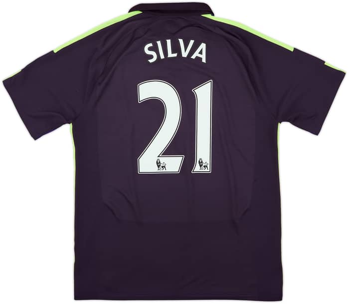 2014-15 Manchester City Away Shirt Silva #21 - 6/10 - (L)