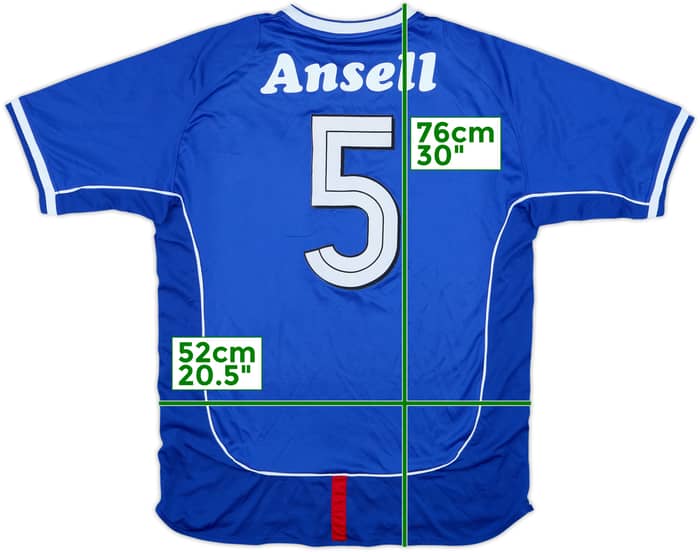 2003-05 Linfield Home Shirt Ansell #5 - 8/10 - (L)
