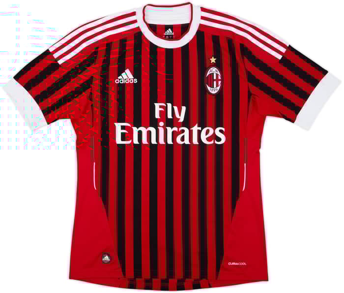 2011-12 AC Milan Home Shirt Ibrahimovic #11 - 10/10 - (S)