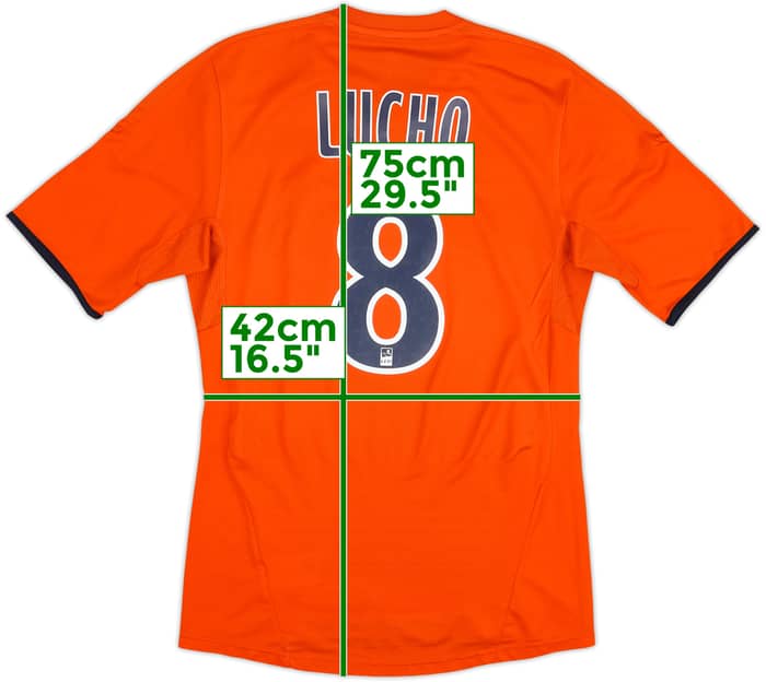 2011-12 Olympique Marseille Third Shirt Lucho #8 - 8/10 - (S)