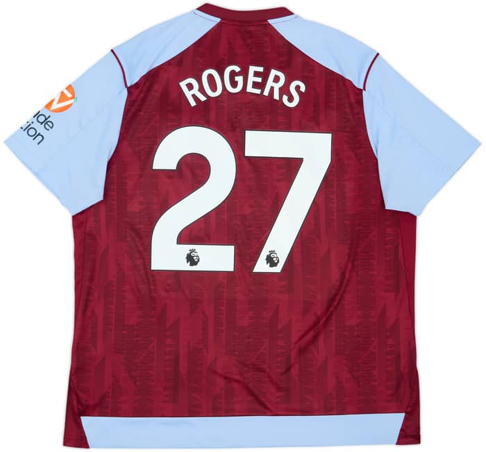 2023-24 Aston Villa Home Shirt Rogers #27 - 6/10 - (XXL)