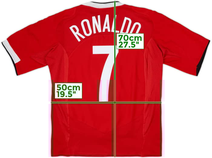 2004-06 Manchester United Camiseta Local Ronaldo #7 - 6/10 - (L)