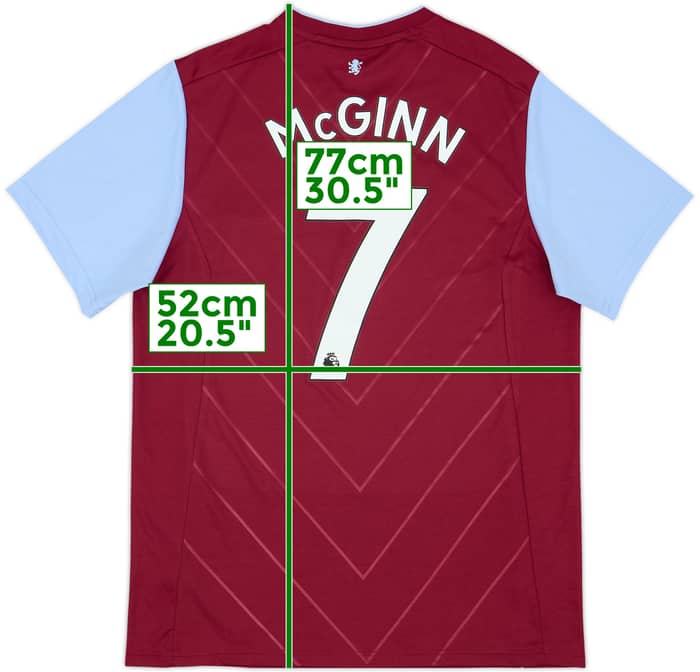 2022-23 Aston Villa Home Shirt McGinn #7 - 10/10 - (L)
