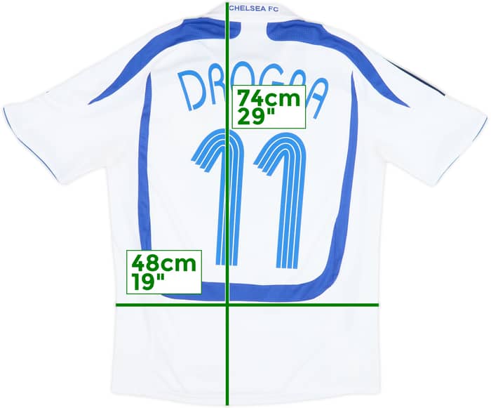 2007-08 Chelsea **Tercera Camiseta** Drogba #11 - 8/10 - (S)